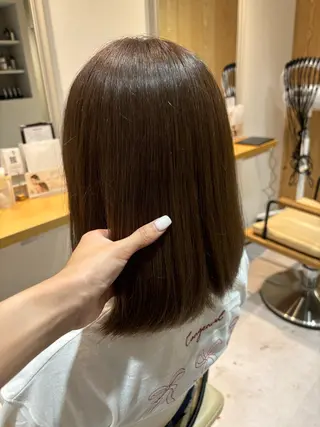 ミディアム カラー 鈴木 りやのヘアスタイル