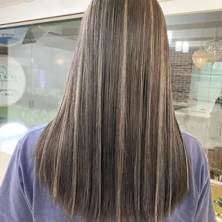 セミロング カラー ヘアアレンジ 久米 治仁のヘアスタイル