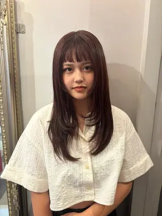 セミロング noya karinのヘアスタイル