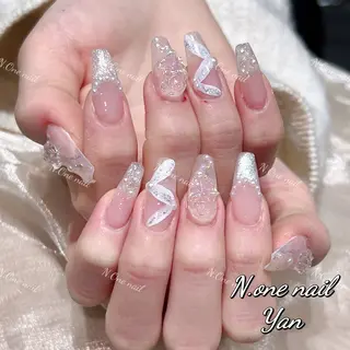 ネイル 長いだし/スカルプ/ パラシェルN.oneのネイルデザイン