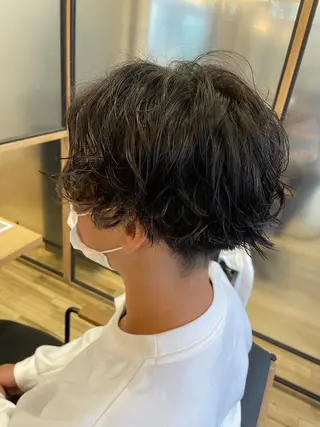 パーマ メンズ ふるはし みなのヘアスタイル
