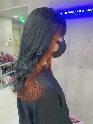 ロング カラー ヘアアレンジ 💕ブリーチ/ヘアメ 🎀YUUKAのヘアスタイル