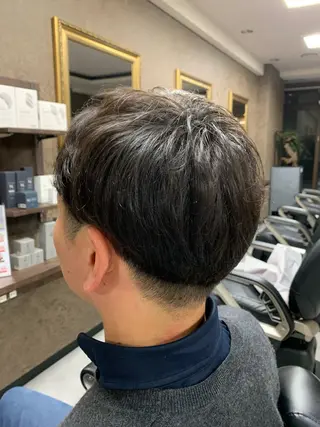 メンズ バーバーショップ涼桜新町店所属・田中大 パーマ/メンズカットのヘアスタイル