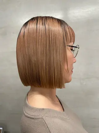 ミディアム 鶴井 美空のヘアスタイル