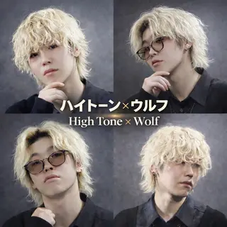 ミディアム カラー メンズ 【フェザーパーマ】 【縮毛矯正】鶴田文のヘアスタイル