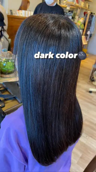 セミロング 暖色ｶﾗｰ/ﾚｲﾔｰ ｶｯﾄ/Yunaのヘアスタイル