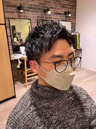 パーマ メンズ tata所属・メンズカット/ 外国人風/小嶺佑介のヘアスタイル