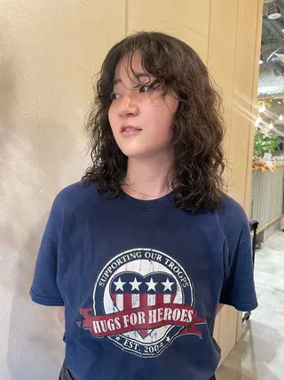 セミロング パーマ volta∞knot所属・狩野 羅夢のヘアスタイル