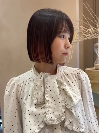 ミディアム カラー 天神/韓国レイヤー /髪質改善/ココロのヘアスタイル