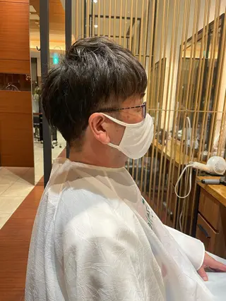 ショート メンズ 髙田 千華 髪質改善ストレートのヘアスタイル