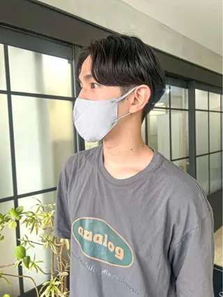 ショート パーマ メンズ Toiro 横浜所属・海外ヘア／レイヤー カットNatsuのヘアスタイル