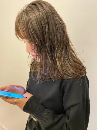 ミディアム pino.【ピノ】所属・pino代表ナガタ ユースケ/荻窪美容室のヘアスタイル