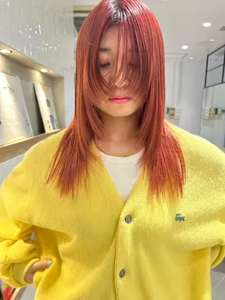 セミロング カラー Loom.所属・村上雅人 ナチュラルモードのヘアスタイル