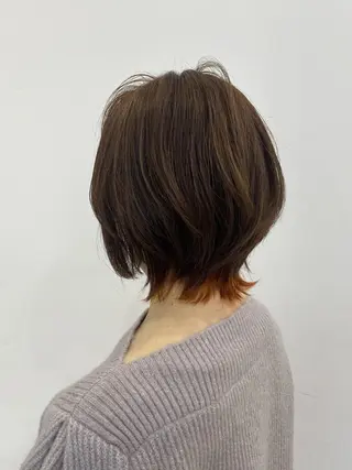 ミディアム カラーモデル募集中！ 奥出　紗永のヘアスタイル