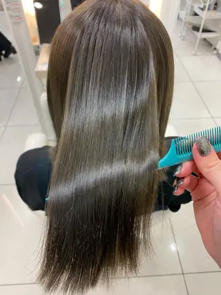 ロング カラー パーマ 🌷縮毛矯正🌷 中村百花のヘアスタイル