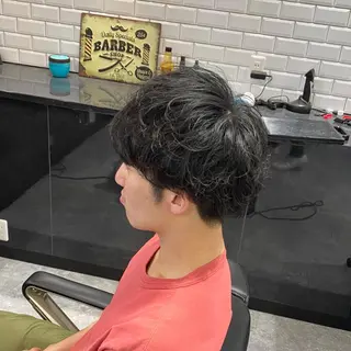 ショート パーマ メンズ 前田賢生 ご新規様はNGのヘアスタイル