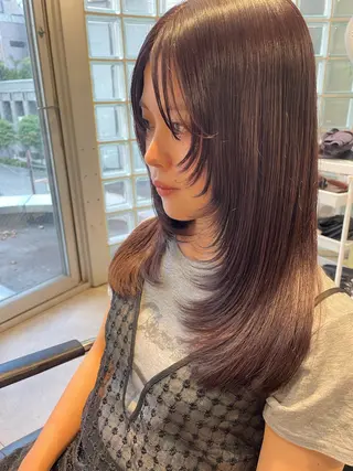 ロング カラー arrow🖤 もえみのヘアスタイル