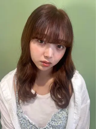 ミディアム uta所属・カットモデル募集 トモカのヘアスタイル