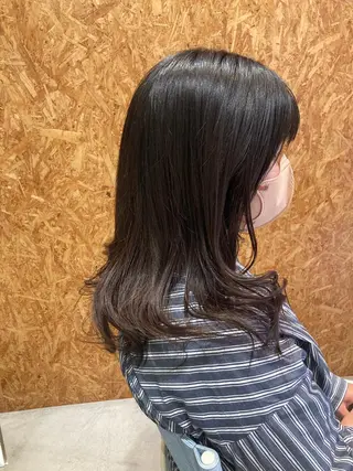 ロング 折本 沙織のヘアスタイル