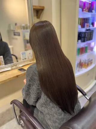 セミロング カラー ハイトーン/ネイル /ミウ 🌺❤︎のヘアスタイル