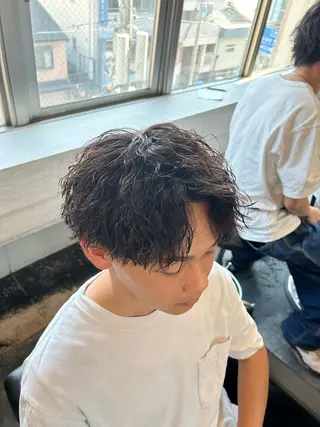 ショート パーマ メンズ B TECH by Zen【ビーテックバイゼン】所属・メンズパーマ/京都駅 /メンズ/奥村航平のヘアスタイル