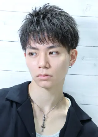 ショート パーマ メンズ Osmann Men's Hair Salon御茶ノ水神保町店【オスマン　メンズ　ヘア　サロン】所属・【メンズカット】 富塚　瑠士のヘアスタイル