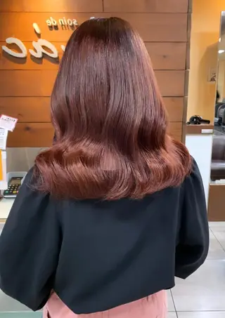 ミディアム 🫧艶髪カラー🫧 森本くるみのヘアスタイル