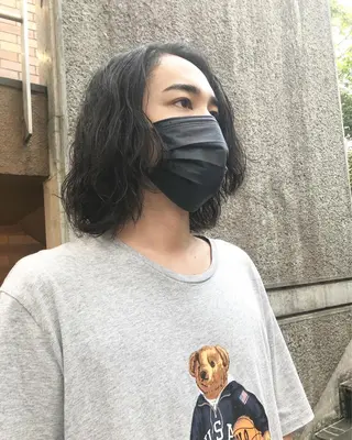 パーマ ヘアアレンジ メンズ ainico+所属・メンズ特化✂️栗原 侑也のヘアスタイル