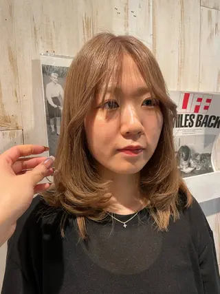 ミディアム カラー パーマ 🌺tsugumiのヘアスタイル