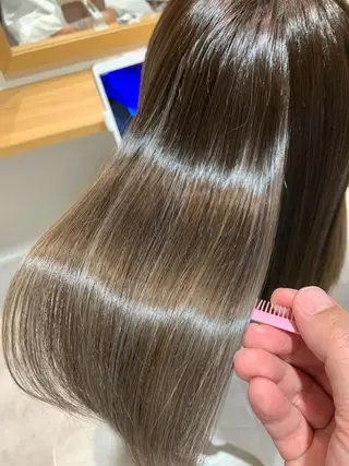 セミロング カラー ヘアエステ／髪質改善 専門店CAFUNEのヘアスタイル