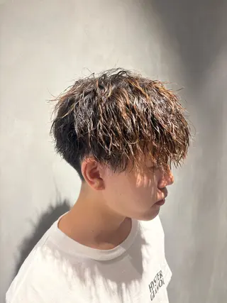 ショート パーマ メンズ 10〜20代垢抜けメ ンズ特化/かのんのヘアスタイル