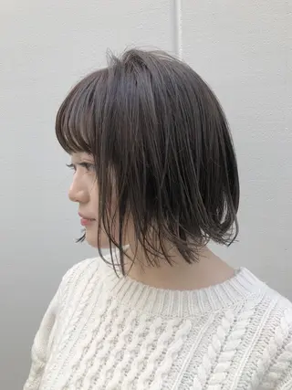 ショート カラー ノグチ ユウキ/ボブのヘアスタイル