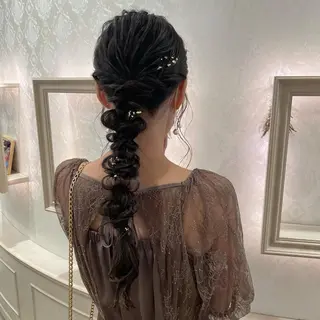 ヘアアレンジ 🍪ﾖｼｲﾊﾙﾈ🍪 ﾗﾍﾞﾝﾀﾞｰｶﾗｰのヘアスタイル