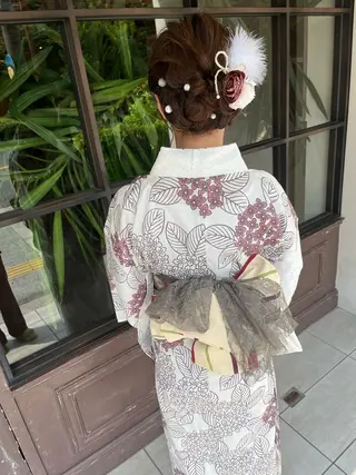 ミディアム ヘアアレンジ 川越 輝梨奈のヘアスタイル