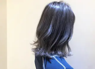 ミディアム カラー ヘアアレンジ 店長/ 加藤 流菜のヘアスタイル