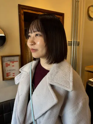 ミディアム カラー Chiho / 梅田 / ボブ/ パーマのヘアスタイル