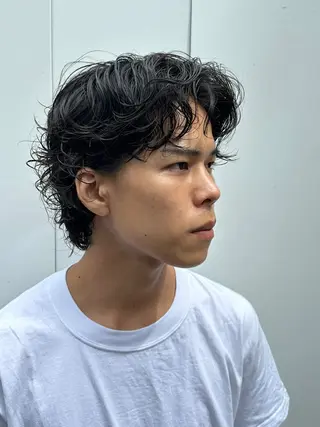 パーマ メンズ 似合わせカット /パーマ岡本淳平のヘアスタイル