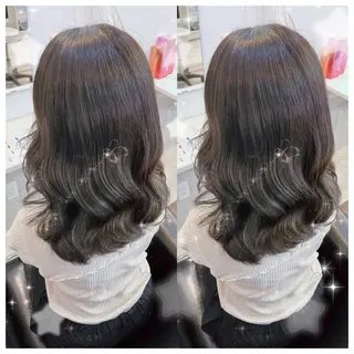 ミディアム カラー ヘアアレンジ セキグチ💞 lilaのマツエク・マツパデザイン