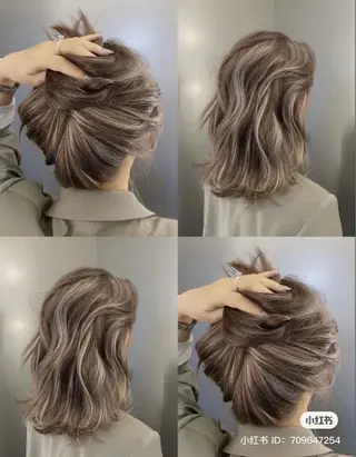 ミディアム バレイヤージュ/ 過去最高の仕上がり✨のヘアスタイル