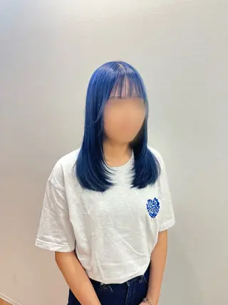 セミロング カラー 森谷 大河のヘアスタイル