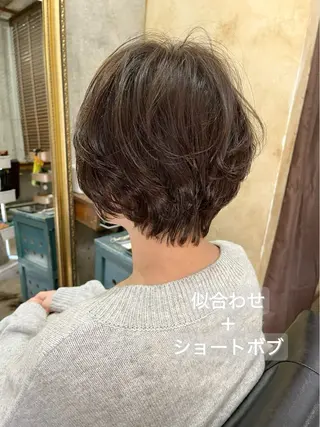 ショート カラー 🌷ナチュラル/ 似合わせ🌷長岡のヘアスタイル