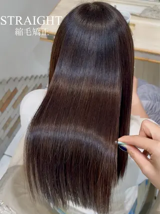 ロング 縮毛矯正🍒韓国風 カラー🎀rikaのヘアスタイル