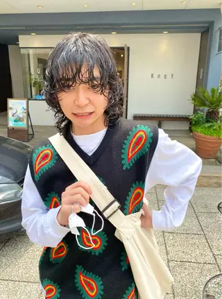 ミディアム メンズ レイヤー/パーマ /ウルフ/nabeのヘアスタイル