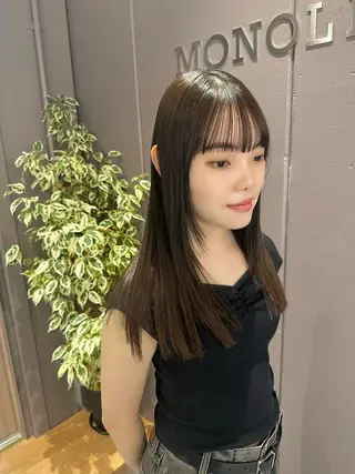 ロング ボブ/艶カラー /misako🧺のヘアスタイル