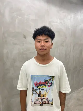 パーマ メンズ メンズカット パーマ[佐橋]のヘアスタイル