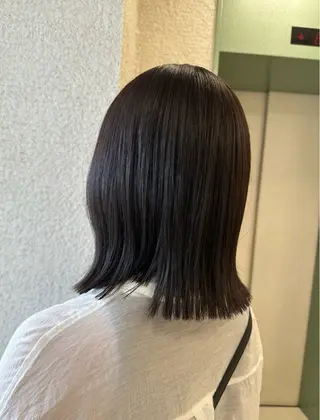 セミロング カラー お悩み改善 黄金比みくのヘアスタイル