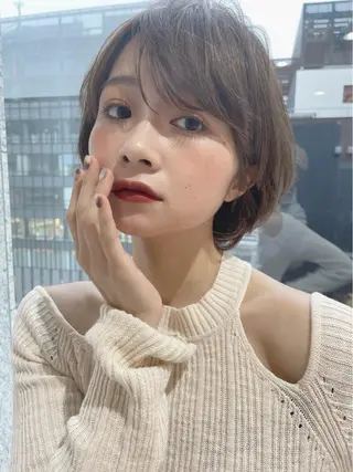 ショート カラー アンブレラカラー💫 フェイスフレーミングのヘアスタイル