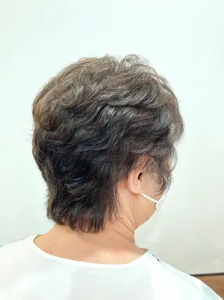 ショート カラー パーマ Annon プライベートサロンのヘアスタイル