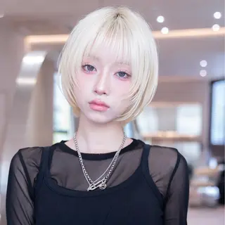 ミディアム カラー 渋谷/レイヤーボブ・ 透明感カラーしょうごのヘアスタイル