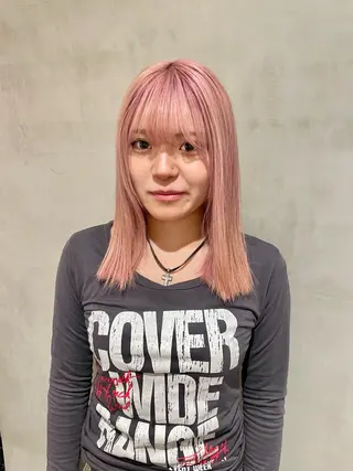 ミディアム カラー L&Co. BY LUCKHAIR所属・ブリーチ✧︎デザイン ゆうのヘアスタイル